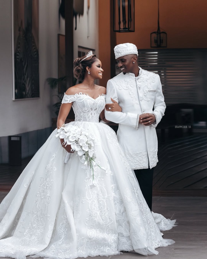 Priscilla Ojo & Juma Jux Brought High Fashion Synergy to Their Wedding Finale!