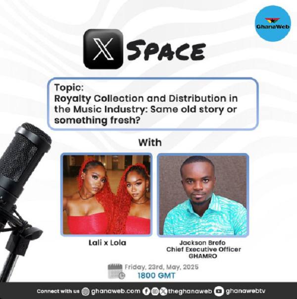GhanaWeb X Space on Royalty Collection and Distribution in the Music