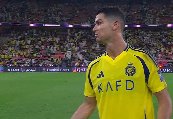 Watch Ronaldo’s emotional outburst after Al-Nassr exited the AFC Champions League