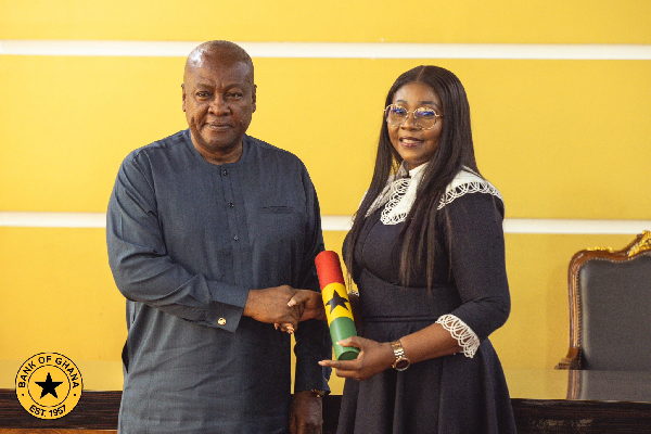 President Mahama applauds Bank of Ghana’s recovery; swears in second deputy governor