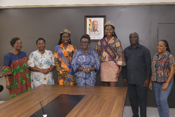 Miss Tourism Ghana pays courtesy call on Minister of Tourism, Culture and Creative Arts