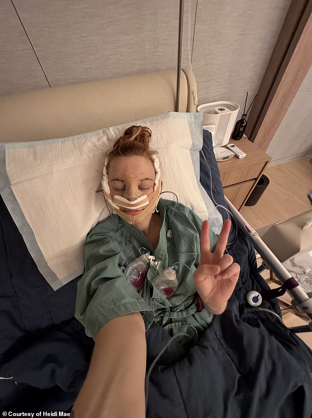At the age of 36 she underwent a facelift at a hospital in South Korea in April 2024