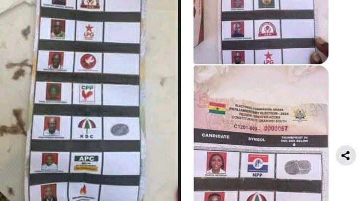 Leaked Photos of Thumbprinted Ballots Surface on Social Media, Ghanaians Respond