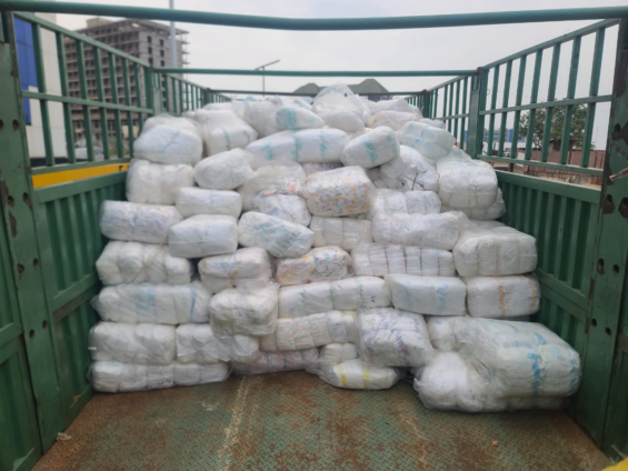 Rejected baby diapers repacked, sold in Ghana out of greed