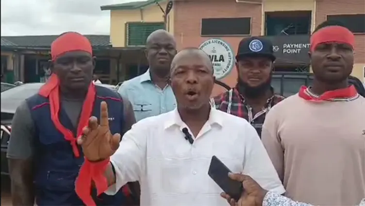 Angry NDC Youth Protest Against Return Of Former Ashanti DVLA Boss