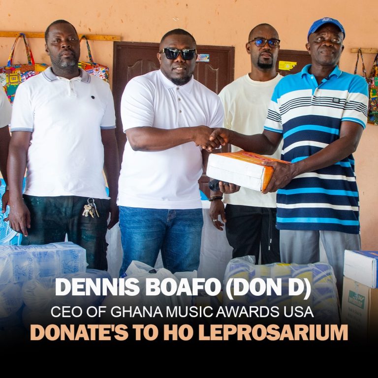 Ghana Music Awards USA CEO donates to Ho Lepersarium
