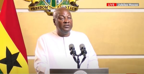 Full text: Mahama’s address on marking 120 days in office