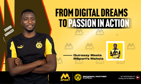MSport’s MShola Meets Serhou Guirassy: From Digital Dreams to Passion In Action