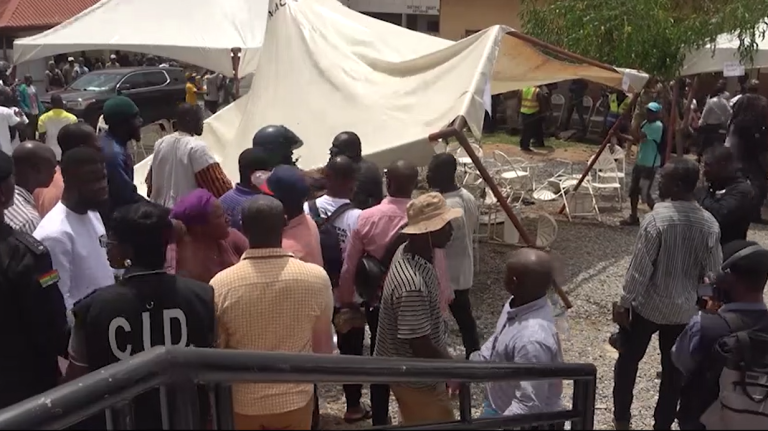NDC supporters disrupt MCE confirmation in Ayawaso Central