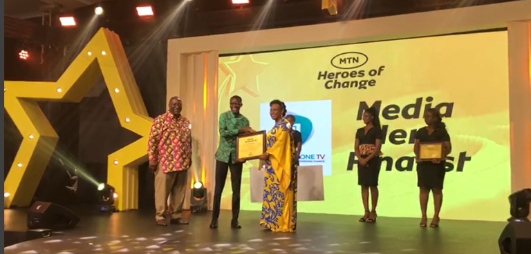 Citi FM Foundation adjudged media hero at MTN Heroes of Change finale