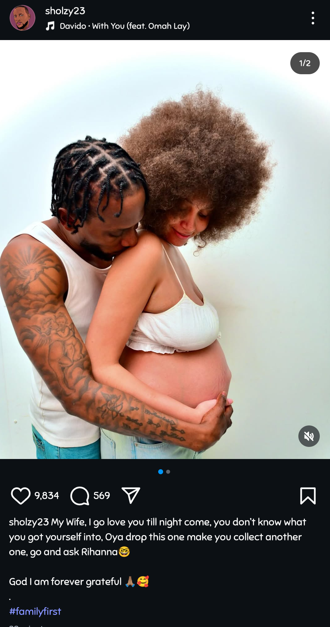 BBNaija star Omashola welcomes baby with wife, shares emotional delivery moment