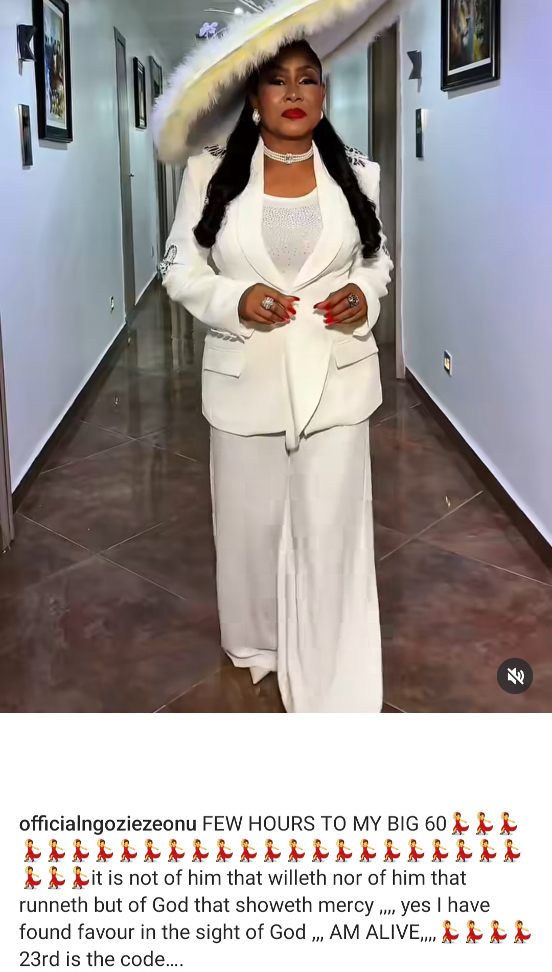 Actress Ngozi Ezeonu stuns in new videos to mark 60th birthday