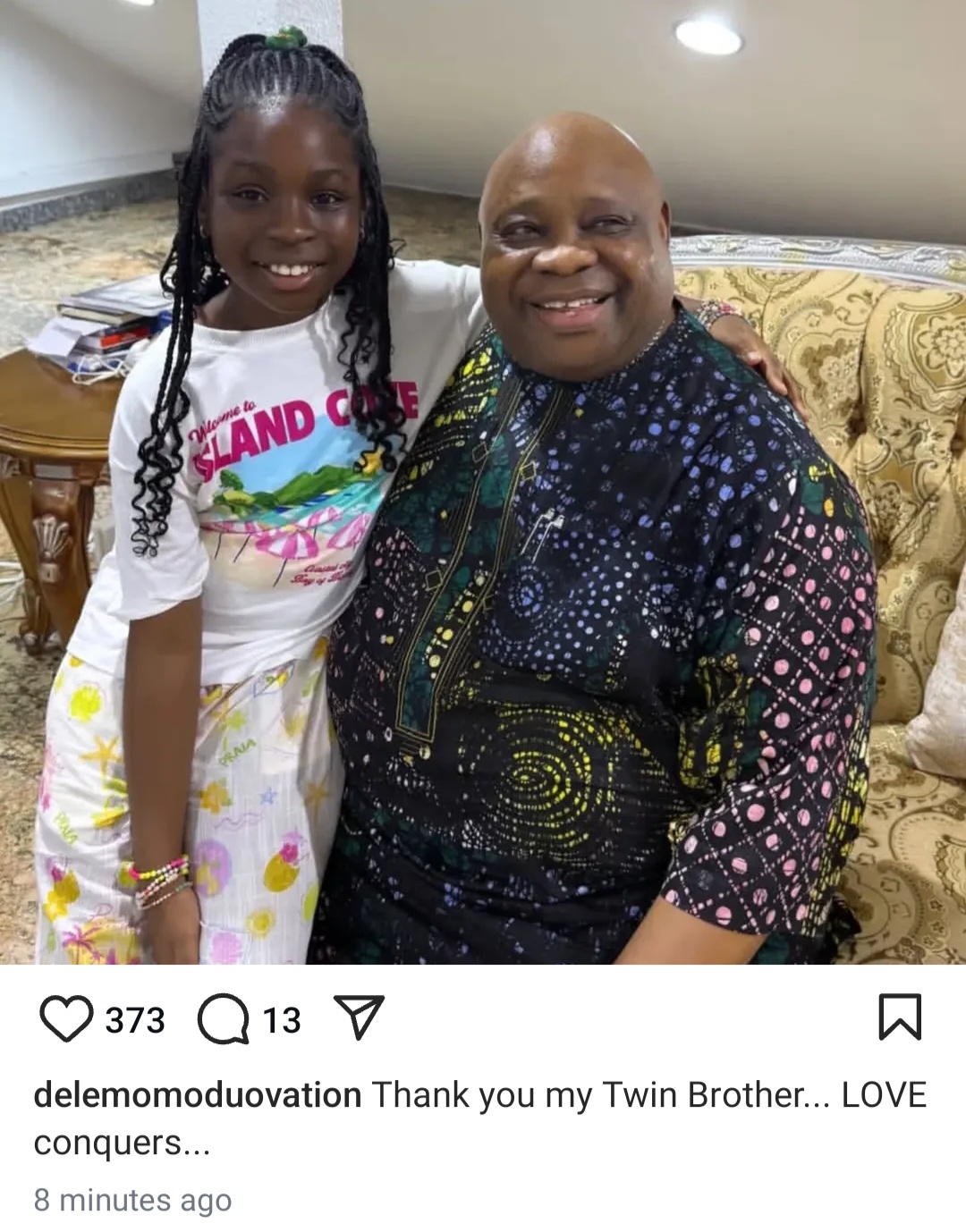 "Love conquers" Dele Momodu writes as he thanks Gov. Adeleke after Davido reunited with daughter, Imade Adeleke