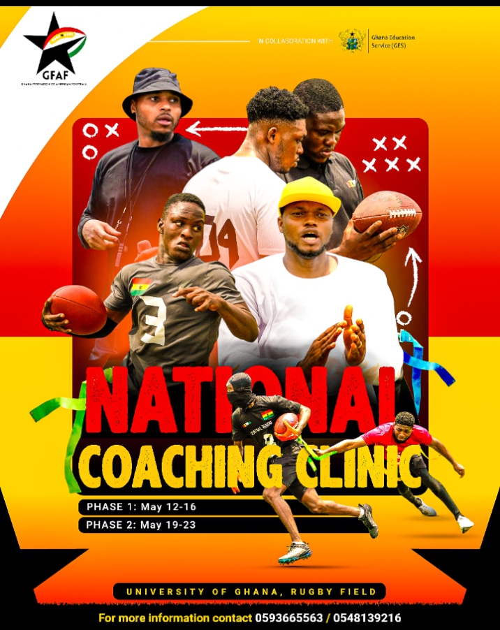 Ghana Federation of American Football to host National Coaches Clinic in Accra to boost Flag Football Development