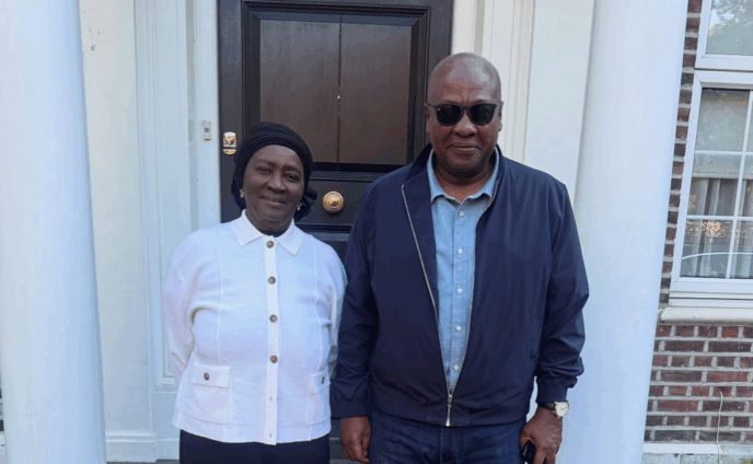 Pres Mahama visits Veep on Mother’s Day