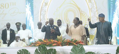 Asantehene celebrates Alhaji Yusif Ibrahim on 80th birthday