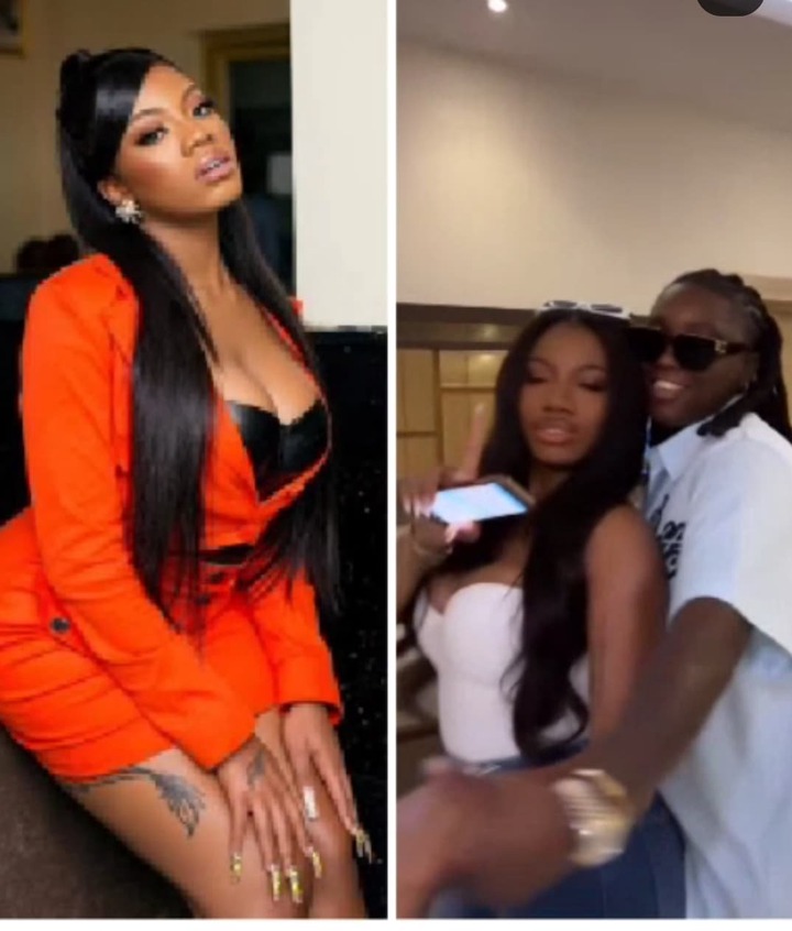 Former BBNaija housemate, Angel Smith spotted getting cozy with mystery female friend (video)