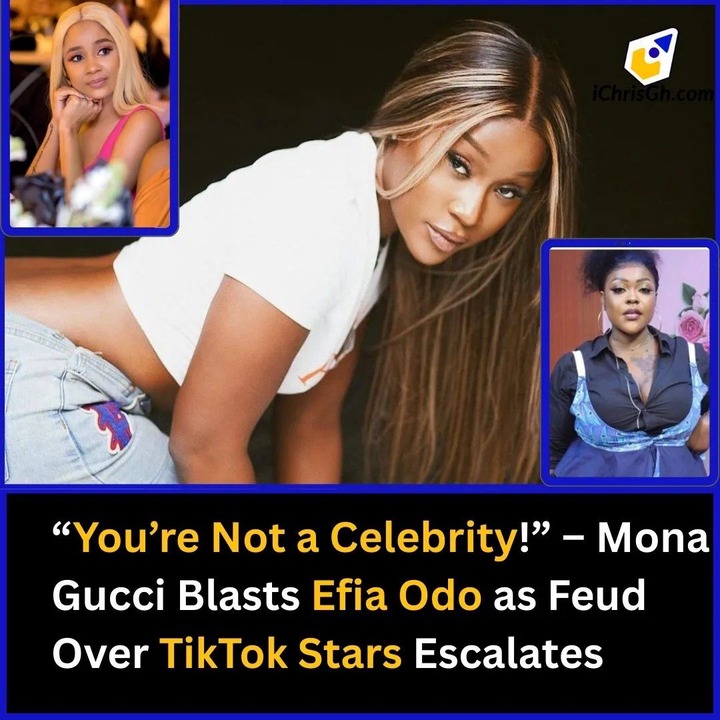 “You’re Not a Celebrity”—Mona Gucci Blasts Efia Odo as Feud Over TikTok Stars Escalates