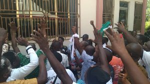 NDC youth clash with Annoh-Dompreh over MCE confirmation in Nsawam-Adoagyiri