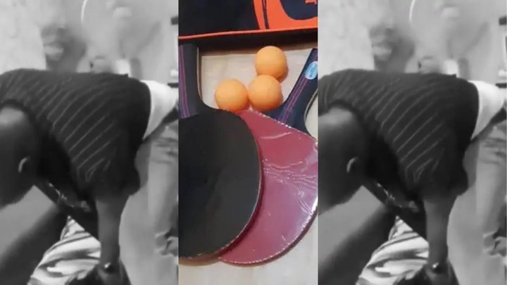 Husband beats wife with a Tennis bat
