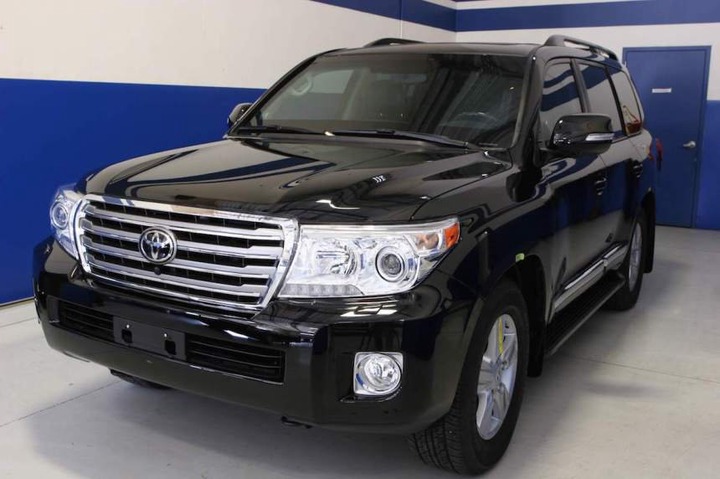 Seized US$1.3 million bulletproof Land Cruisers spotted at Burma Camp