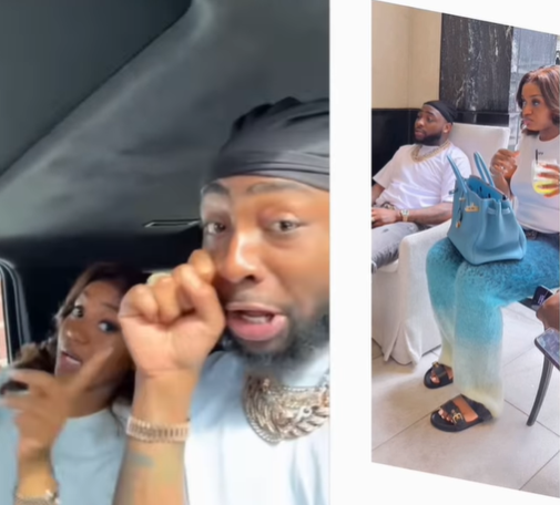 Lovely video of singer Davido and his wife, Chioma vibing to his song