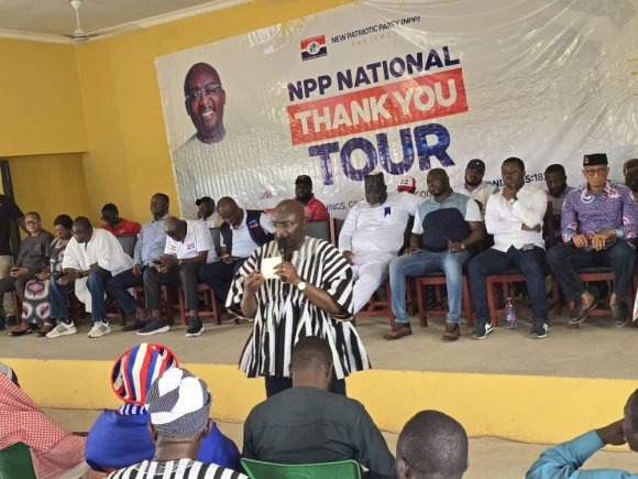 Stop the infighting – Bawumia urges NPP members during Thank You Tour