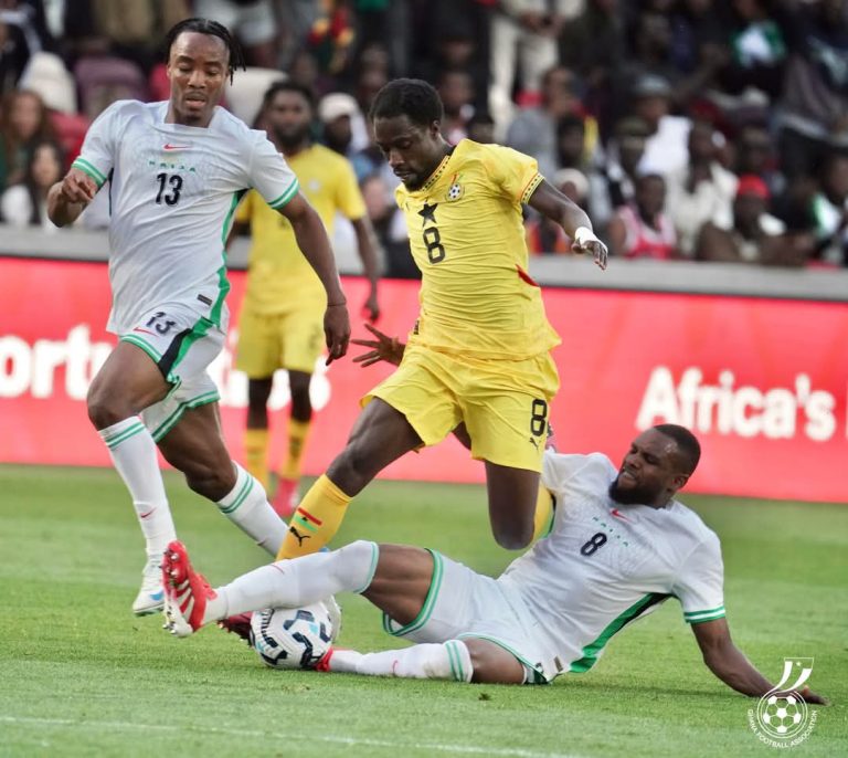 Super Eagles survive second half fightback to seal place in Saturday’s Unity Cup final by beating Ghana in semi-final stage