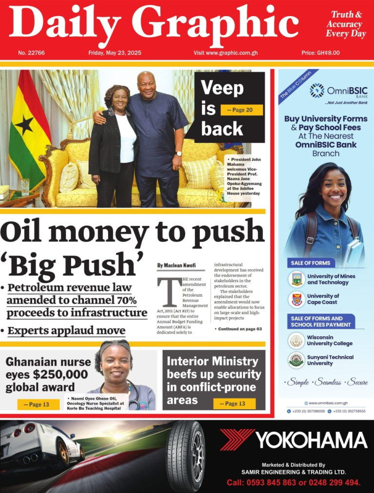 Today’s Front pages: Friday, May 23, 2025