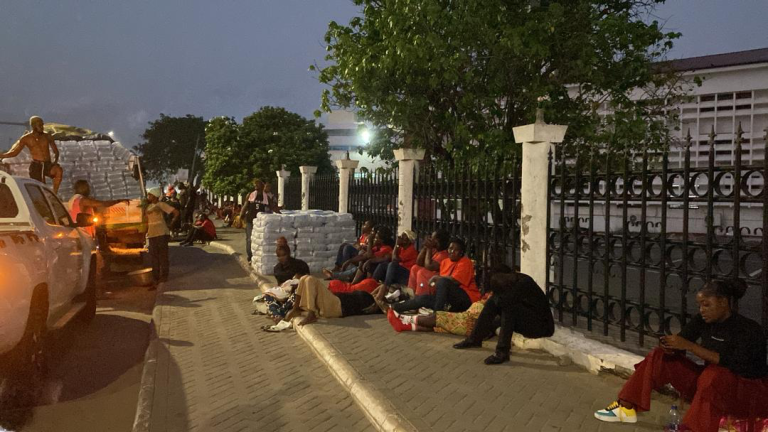 NPP, coalition of political parties protest in Accra over Chief Justice suspension