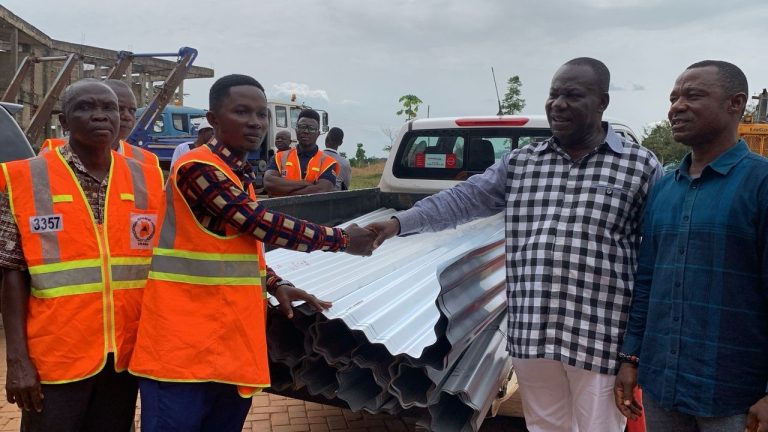 Atwima Mponua MP supports rainstorm disaster victims 