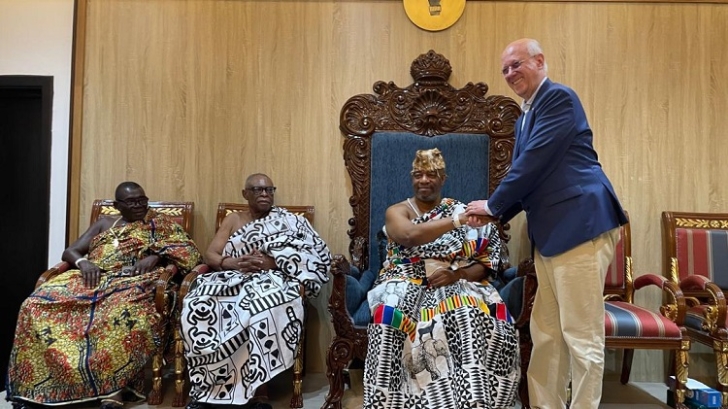 Rotary International President lauds Ghana, meets Ga Mantse