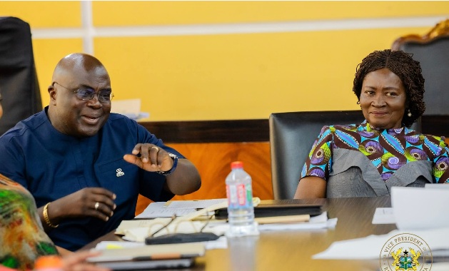 Vice President Naana Jane Opoku-Agyeman resumes duty after medical leave