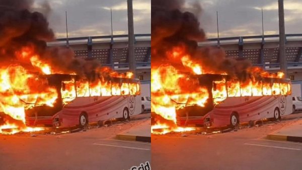 Tripoli derby abandoned after Al Ittihad team bus set on fire
