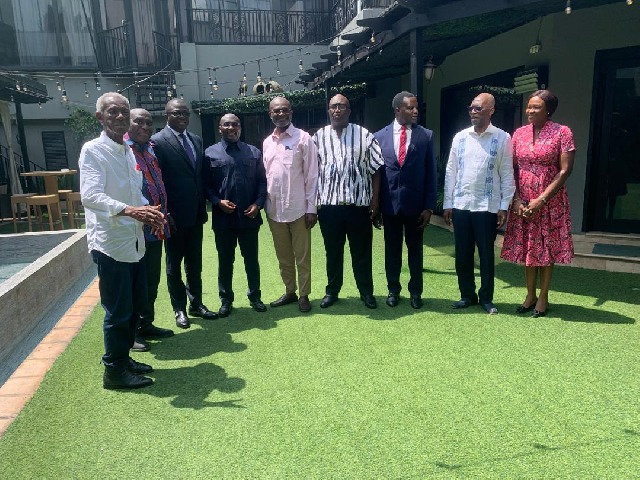 NPP flagbearer hopefuls unite in rare group photo after strategic meeting