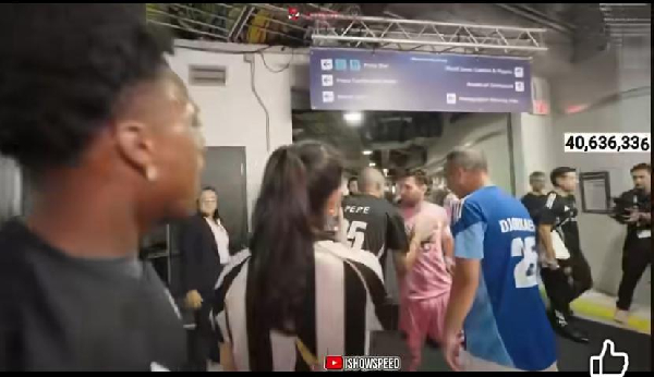 Watch how Messi snubbed Ronaldo’s Superfan IShowSpeed during Club World Cup opening game