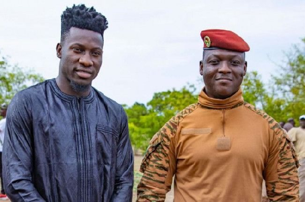 Andre Onana pays surprise visit to Burkina Faso President Ibrahim Traoré