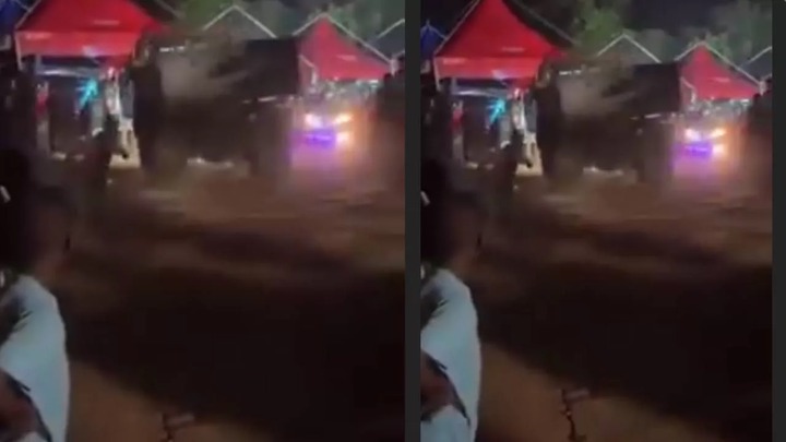 Tipper Truck losses control and crashes into Funeral attendees