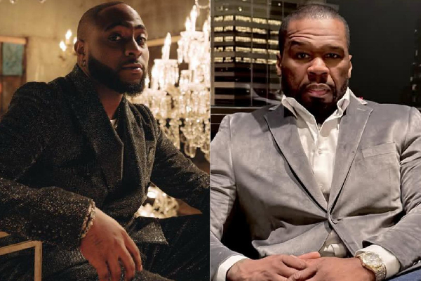 Davido and 50 Cent clash online over London concert fallout 