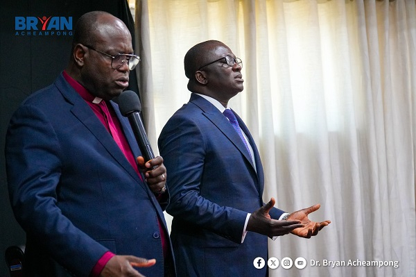 Dr Bryan Acheampong begins NPP flagbearer journey with prayer