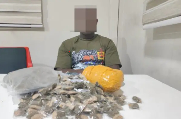 NACOC arrests suspect with illicit drugs at Kuntunse near Amasaman