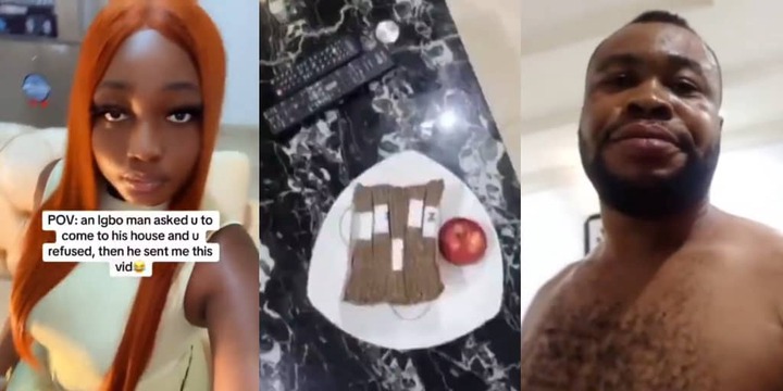 Lady shares video her ‘talking stage’ sent after she declined his house invitation