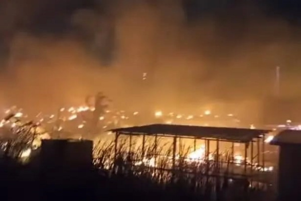 Over 500 wooden structures destroyed by fire at Tema