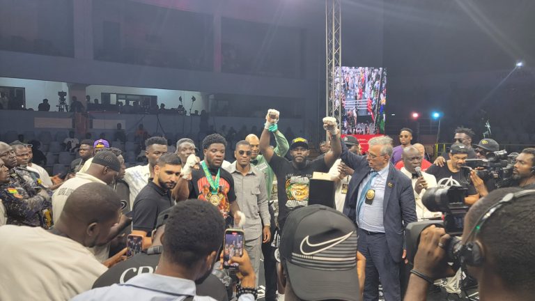 Andrew Tabiti floors Ghana’s Jacob Dickson to claim WBC African Cruiserweight title
