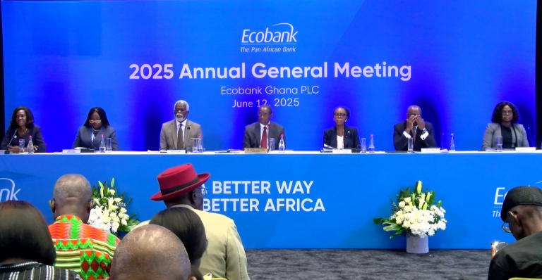 Ecobank Ghana approves GH₵0.34 dividend for 2024, records GH₵5.4bn revenue