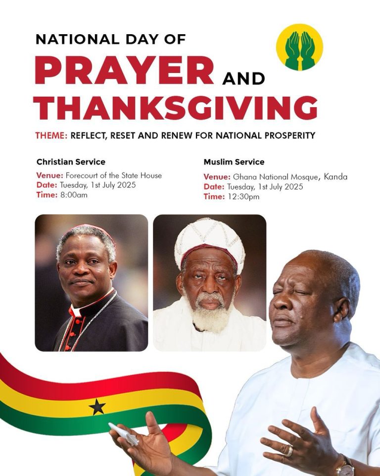 Government unveils theme for National Day of Prayer and Thanksgiving 