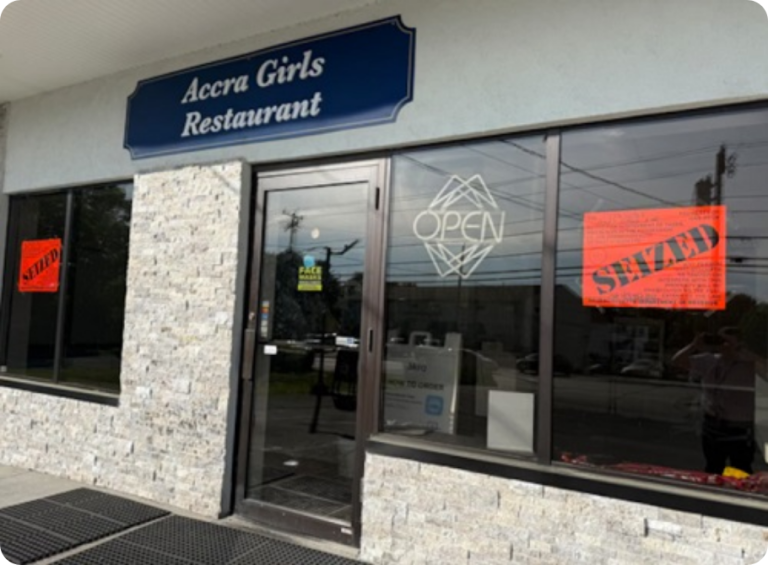 Ghanaian restaurant in Worcester seized over unpaid taxes