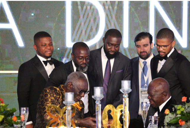 Typhoon, MKS PAMP present first responsible gold bars to Asantehene