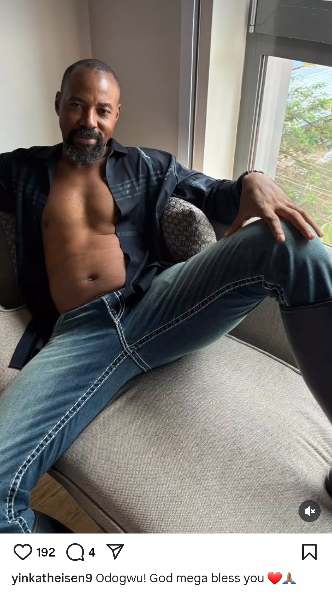 Yinka Theisen calls actor Linc Edochie her "odogwu"; deletes post where she announced their relationship is over