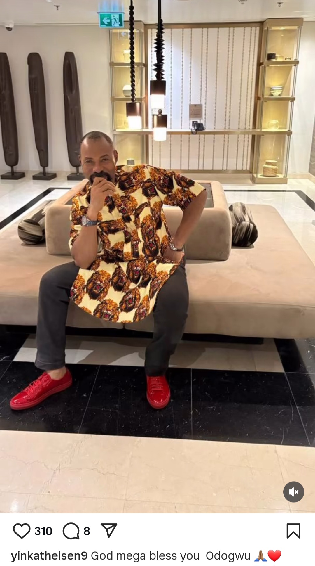 Yinka Theisen calls actor Linc Edochie her "odogwu"; deletes post where she announced their relationship is over